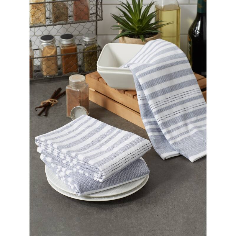 Asst Barn Red French Terry Dishtowel Set/3