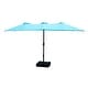 preview thumbnail 30 of 41, Kozyard Butterfly 15' Outdoor Patio Double-Sided Aluminum Umbrella Blue