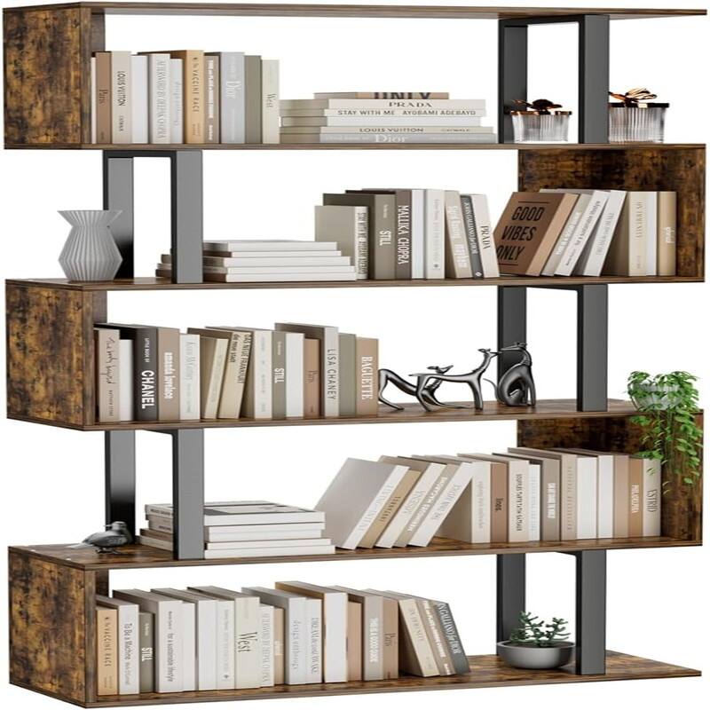 Bookshelf - 9.25"D x 27.56"W x 61.81"H - White