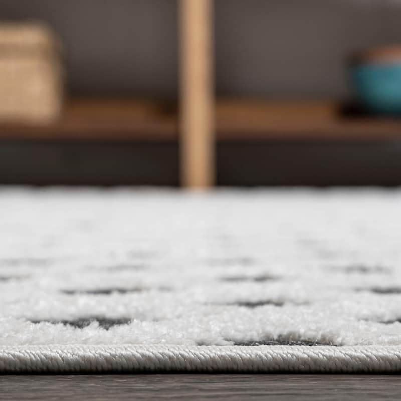 JONATHAN Y Citta High-Low Pile Mini-Diamond Trellis Indoor/Outdoor Area Rug