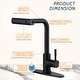 preview thumbnail 20 of 79, WOWOW Single Handle Waterfall Pull Down Sprayer Kitchen Faucet