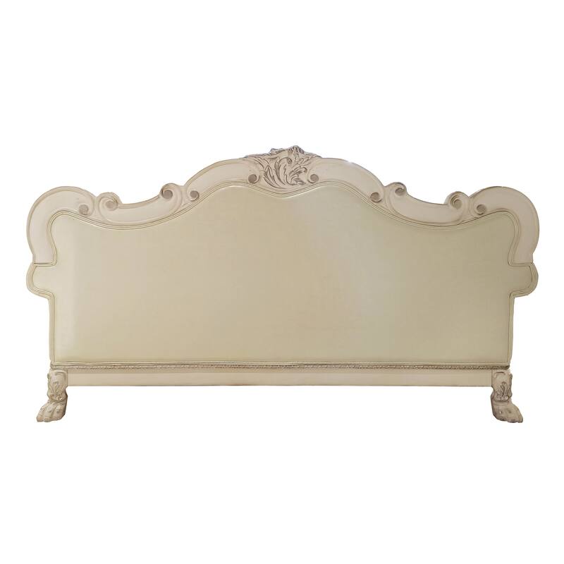 Adison Pear White and Bone White Sofa with 4-Pillow
