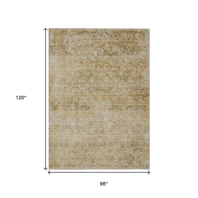 HomeRoots Abstract Traditional Rectangle Outdoor Rug