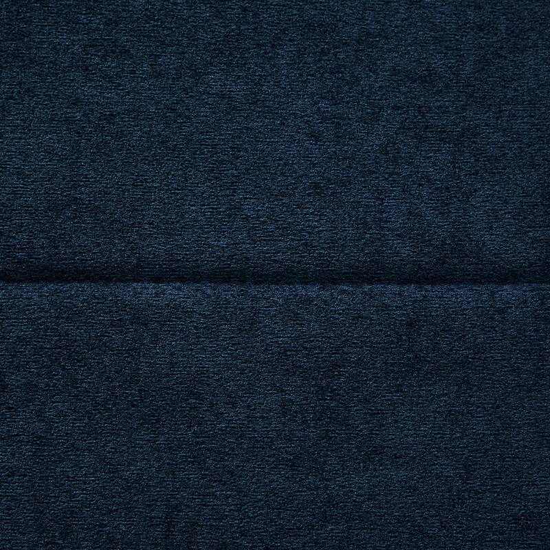 Upholstered Convertible Sleeper Sofa with 5-Position Adjustable Backrest, Side Pockets and Storage Basket, Blue