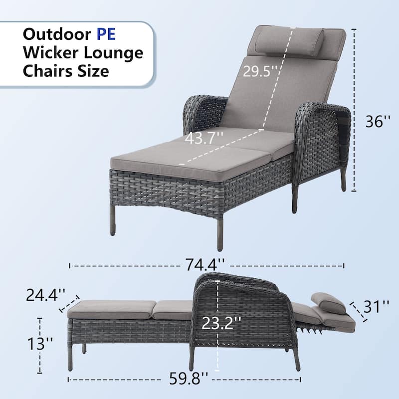 Patio Lounge Chairs Single Lounge Chaise