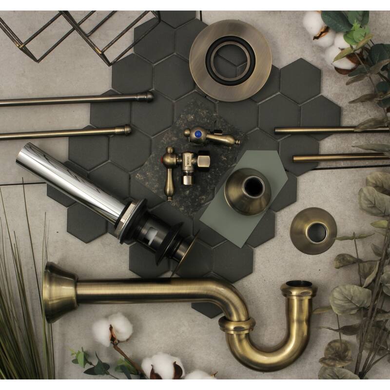 Kingston Brass Trimscape Plumbing Sink Trim Kit with P-Trap and Overflow Drain