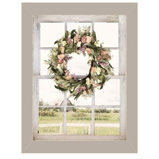 TrendyDecor4U Farmhouse "Summer View" Framed Print Wall Art by Lori ...