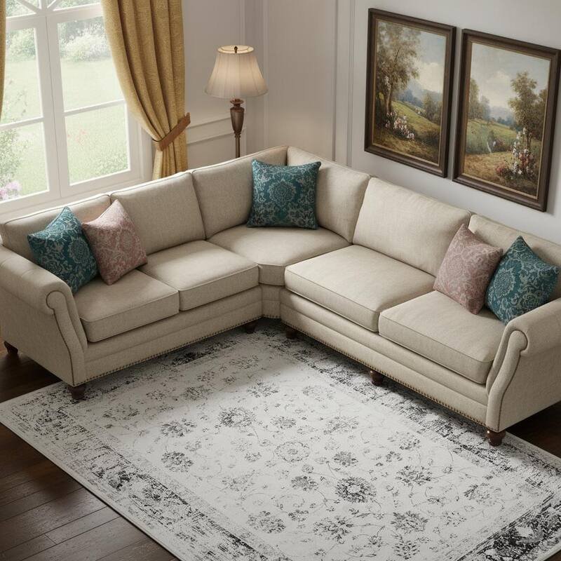 HomeRoots Oriental Traditional Rectangle Area Rug - 6' X 9' - 6' X 9'