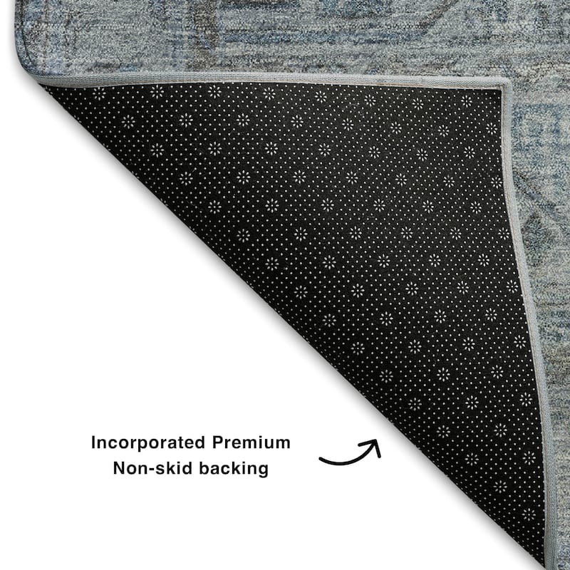 Premium Washable Super Soft Traditional Medallions Mayfield Rug