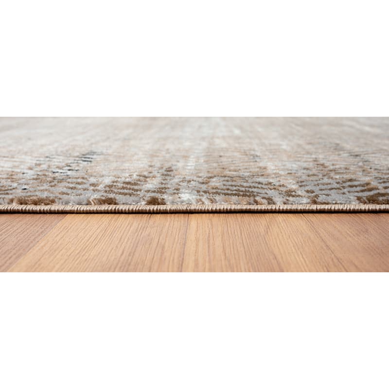 Kimberly Collection Brown Abstract Area Rug