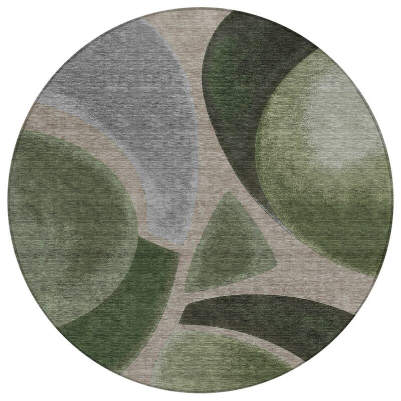 Machine Washable Indoor/ Outdoor Modern Hays Chantille Rug