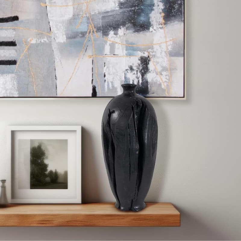 Haru Tall Vase in Black