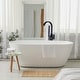 preview thumbnail 29 of 31, WOWOW Single-Handle Waterfall Freestanding Tub Faucet with Handshower