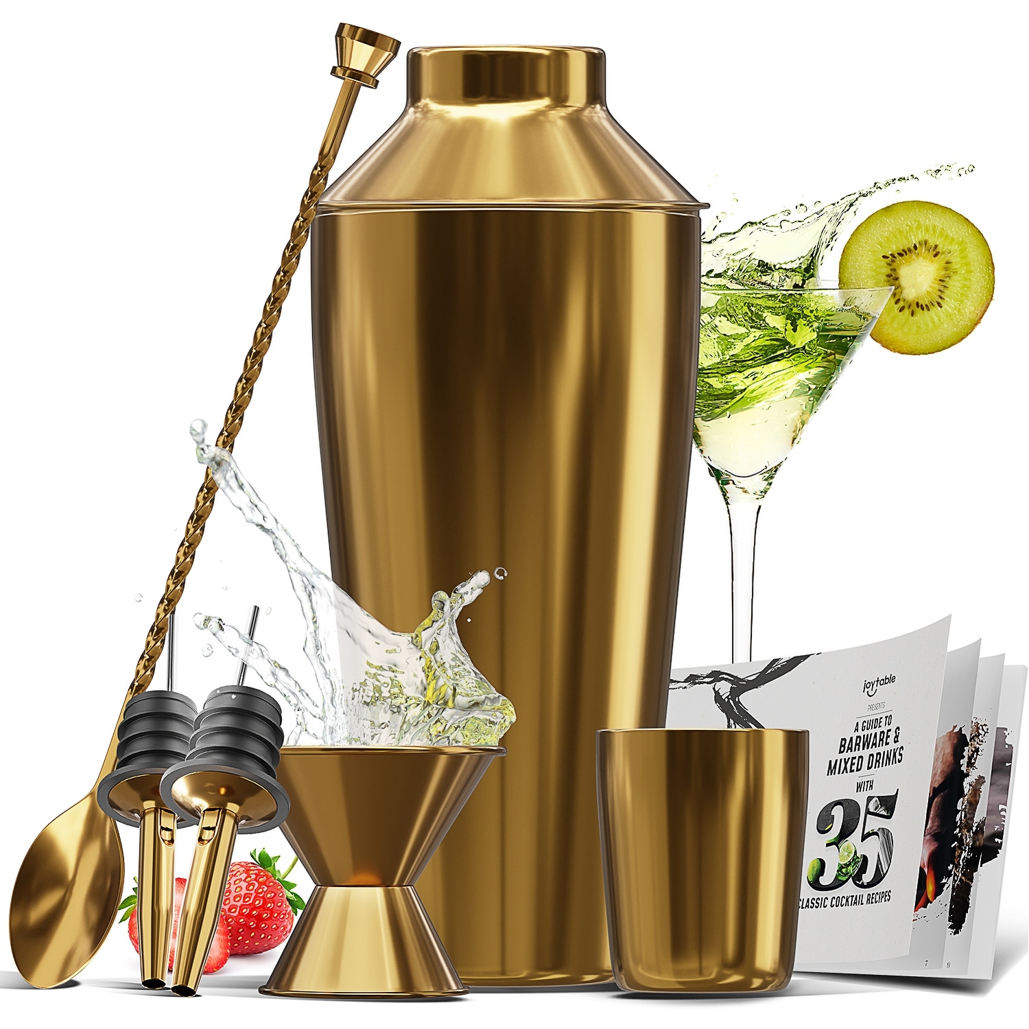 JoyTable Bartender Kit - Cocktail Set Kit - Bartender Drink Mixer Shaker Bar Tool Set