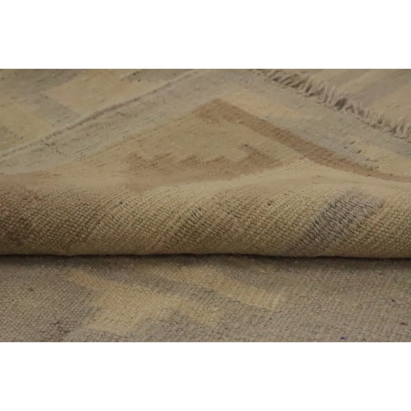 Hand Woven Oriental 100% Wool Carpet Southwestern Tribal Purples Kilim Area Rug - 5' 7'' X 3' 11''
