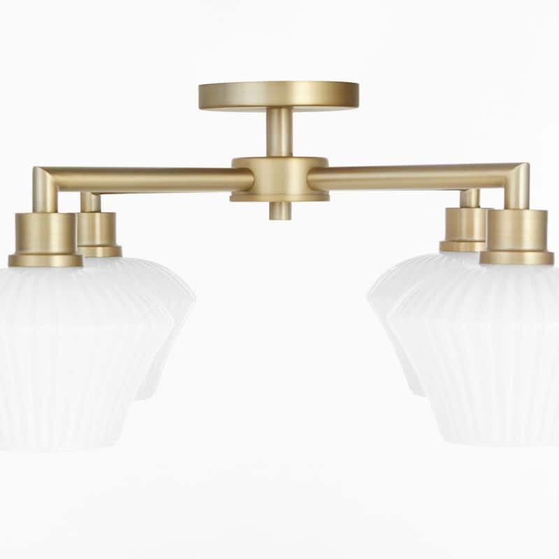 Quorum International 3221-26 Wallinger 4 Light 26" Wide Flush Mount