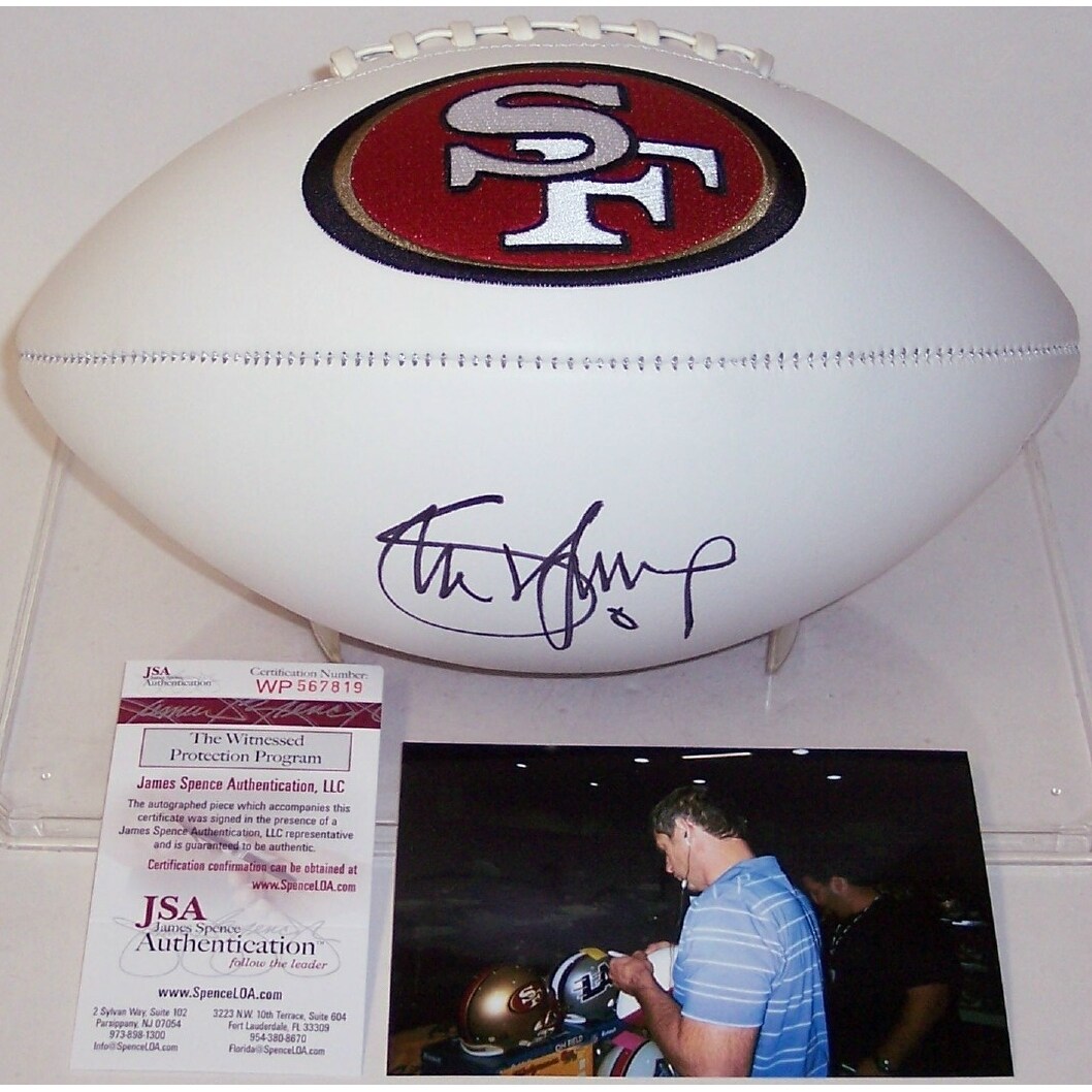 steve young autographed football