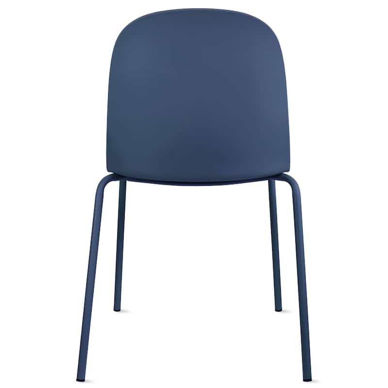 Set of 2 Plastic Dining Chairs For Kitchen Office Business Cafe Guest Waiting Room Event Party Outdoor Patio Hotel