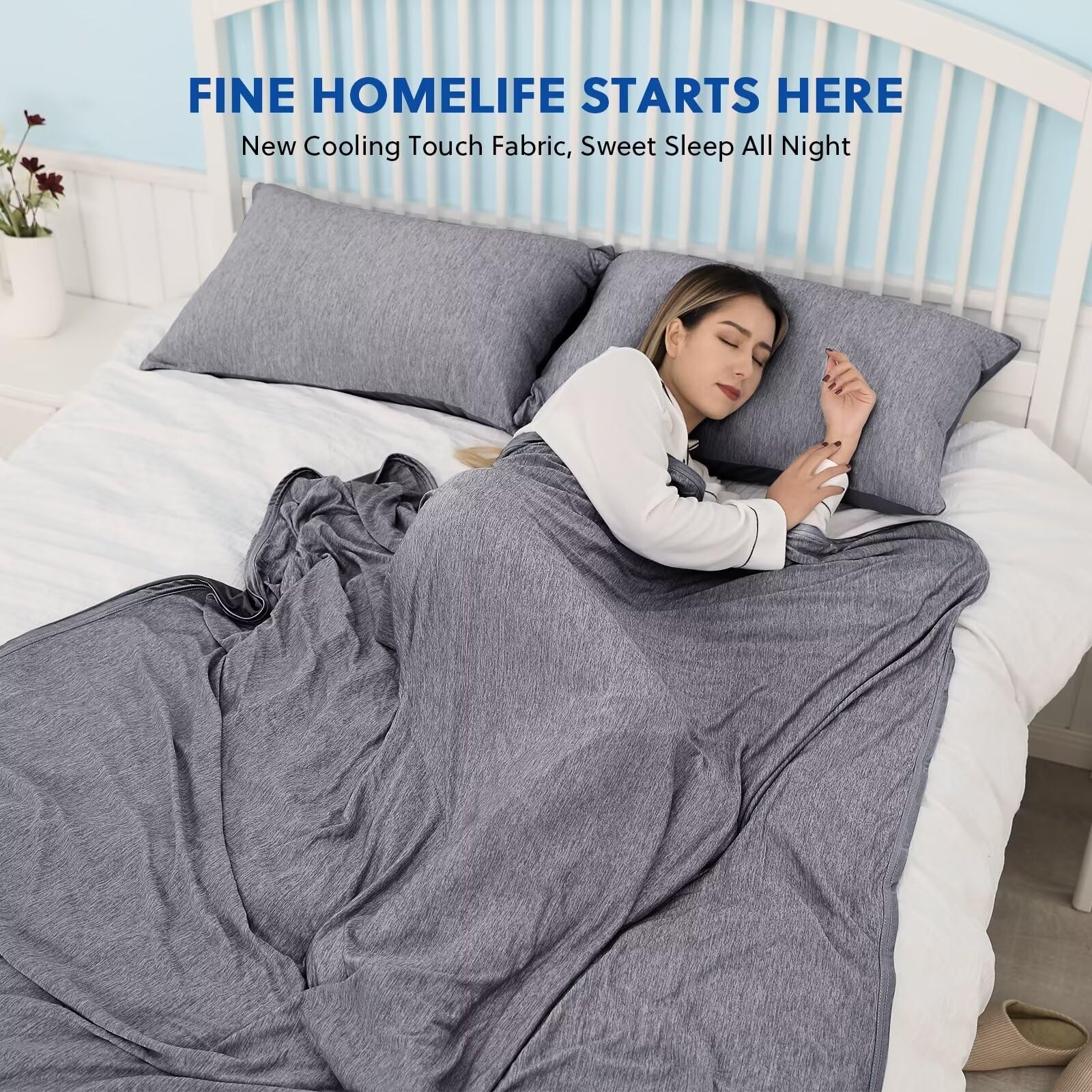 Cooling Blankets for Sleepers Summer Blanket Thin Lightweight Breathable Soft Double Side Enhanced Cooling Blanket 108 x 90 Bed Bath Beyond 41508449