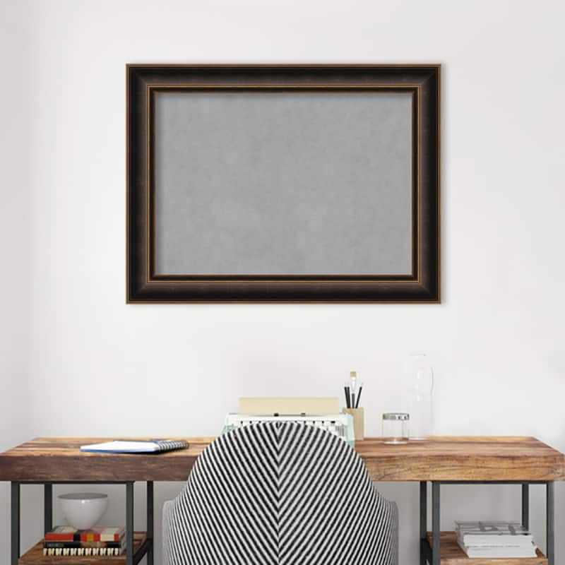 Amanti Art Villa Oil Rubbed Bronze Framed Magnetic Board