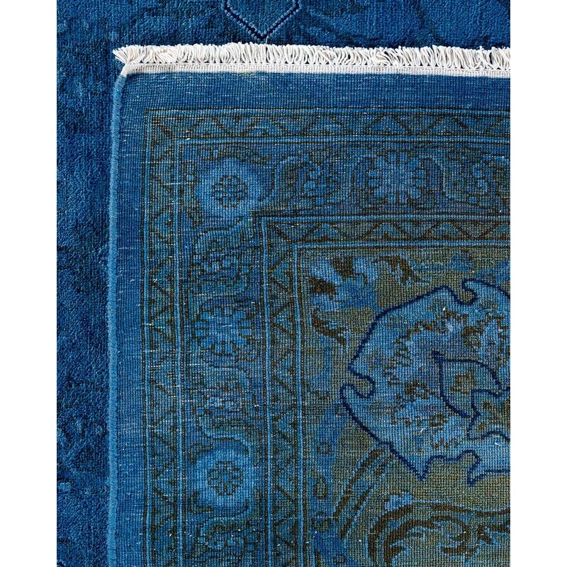 Vibrance, One-of-a-Kind Hand-Knotted Area Rug - Gray, 9' 0" x 11' 8" - 9' 0" x 11' 8"