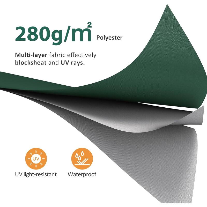 MCombo Patio Awning 8x7 Feet Sunshade Canopy for Manual Retractable Awnings