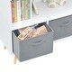 preview thumbnail 3 of 23, Kids Bookcase Storage Cabinet Organizer with Collapsible Fabric Drawer - 35.43”L x 11.02”W x 23.62”H
