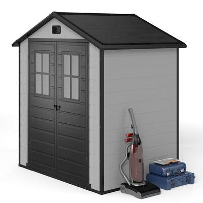 6x4.4 FT Outdoor Resin Storage Shed