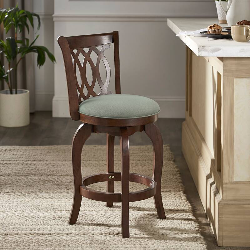 Verona Swivel 24-inch Counter Height Stool by iNSPIRE Q Classic
