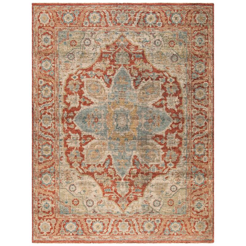 SAFAVIEH Hand-Knotted Izmir Lavdi Traditional Wool Rug