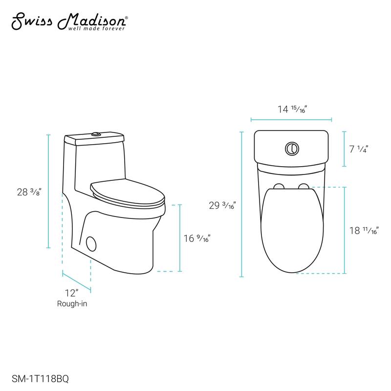 Virage One Piece Elongated Dual Flush Toilet 1.1/1.6 gpf in Bisque