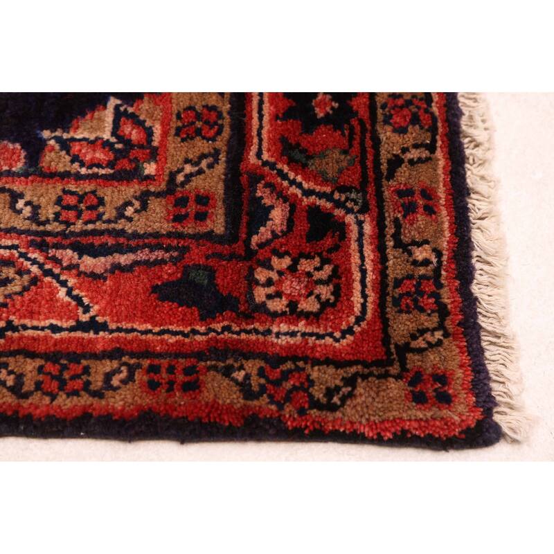 ECARPETGALLERY Hand-knotted Anadol Dark Navy Wool Rug - 3'0 x 9'0