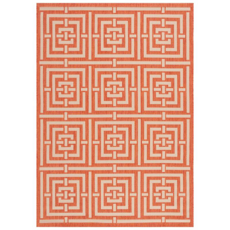 SAFAVIEH Courtyard Errica Indoor/ Outdoor Waterproof Patio Backyard Rug