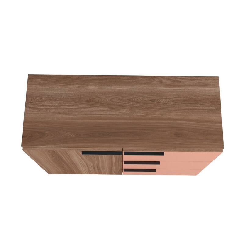 Manhattan Comfort Beekman 35.43 Sideboard with 2 Shelves