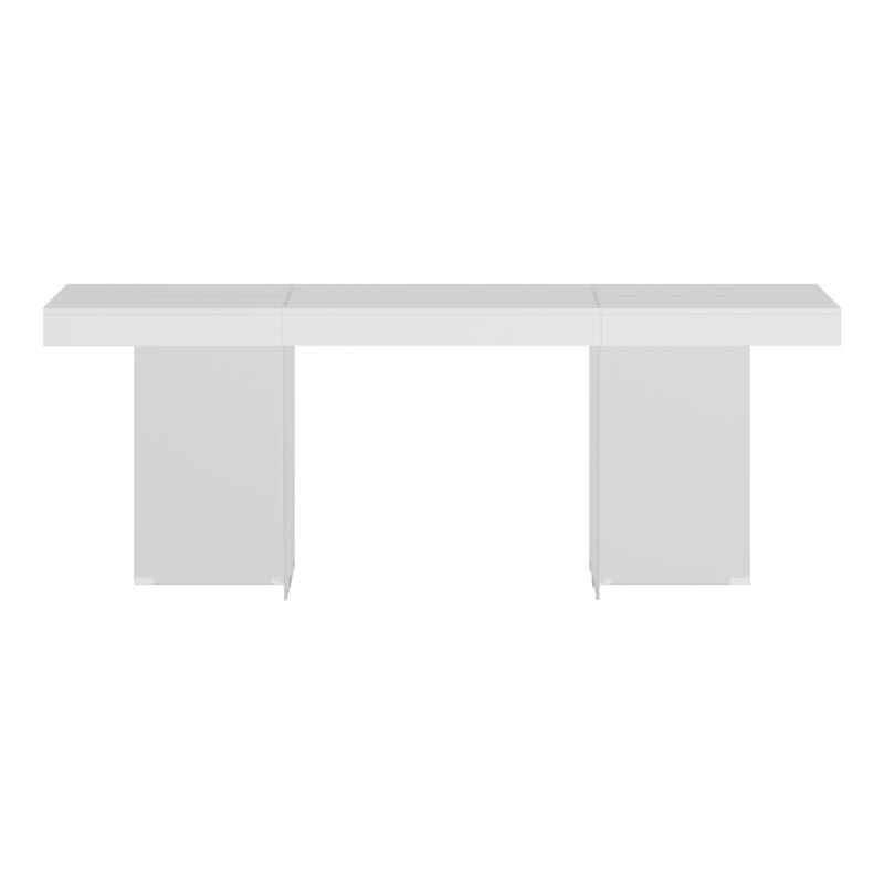 Flexi Space Glass-Legged Table PC Working Desk Design Work and Home