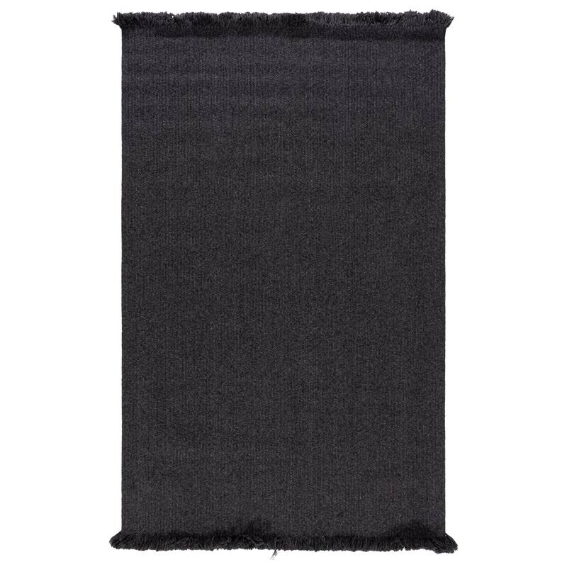 SAFAVIEH Handmade Braided Natasja Washable Indoor/Outdoor Rug - Weather Resistant & Easy Cleaning - 5' x 8' - Charcoal