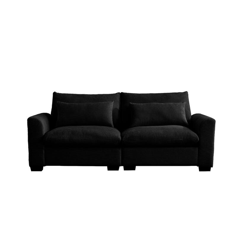 GDFStudio - Windsor Corduroy 2 Seater Sofa with Armrests
