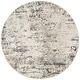 preview thumbnail 22 of 96, Nourison Concerto Modern Abstract Distressed Area Rug 4' x Round - Ivory/Blue/Gray
