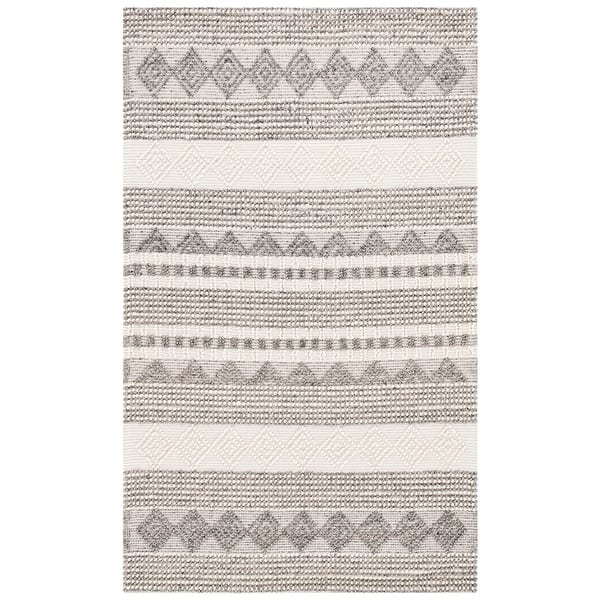 slide 16 of 71, SAFAVIEH Handmade Natura Annedorte Wool Rug 10' x 14' - Grey/Ivory