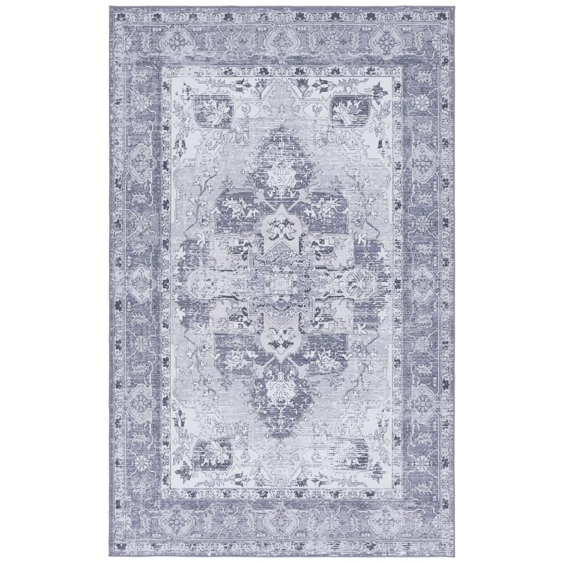 SAFAVIEH Tucson Machine Washable Slip Resistant Salome Oriental Medallion