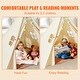 preview thumbnail 9 of 9, Kids Play Tent with Mat and Lamp Indoor Outdoor Tent for Toddlers - 46.5 x 46.5 x 56.3 in
