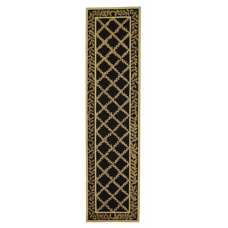 SAFAVIEH Handmade Chelsea Sunstripe Trellis French Country Wool Rug