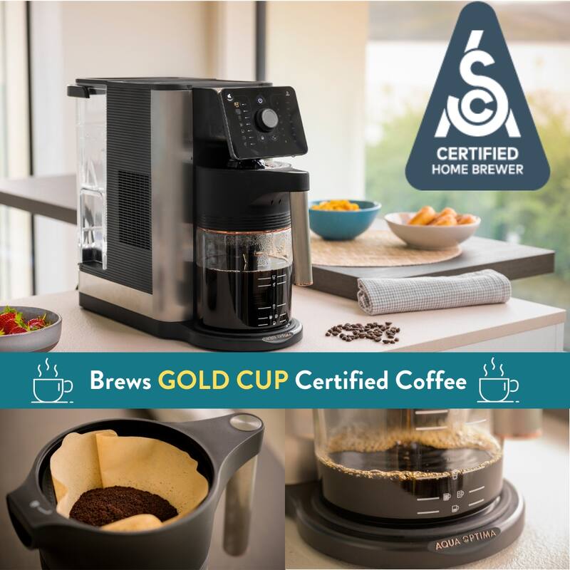 Aqua Optima Aurora 10 Cup Drip Coffee Maker & Coffee Machine