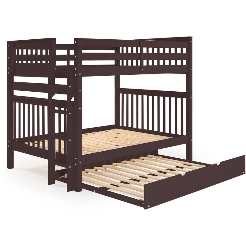 Taylor & Olive Trillium Full over Full Bunk Bed, Full Trundle