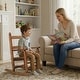 preview thumbnail 40 of 38, 16 In. Kids Classic Solid Poplar Wood Rocking Chair, Egg-Shaped Seat For Ages 2–5 - 9' x 12'