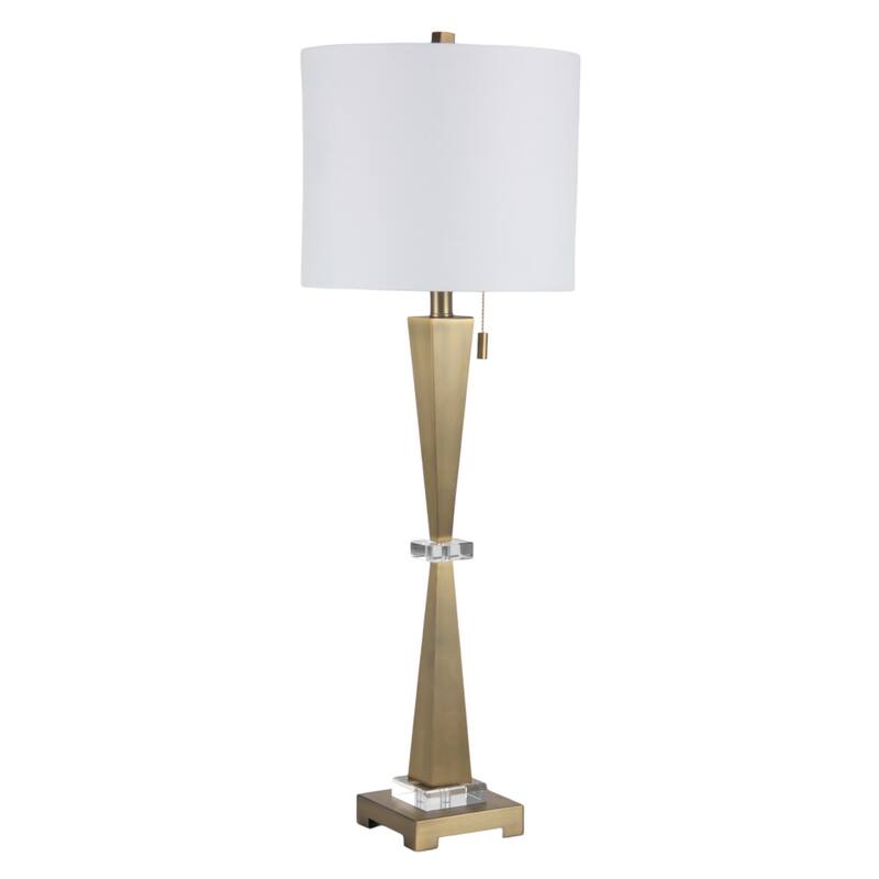 35" Taranto Gold Table Lamp, , 36"H, - 12" x 12" x 36" - 12" x 12" x 36" - Gold