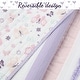 preview thumbnail 4 of 9, Cozy Line Home Fashions Stripped Floral Vine Star Butterfly Ruffle Embroidered Pink Purple Cotton Quilt Bedding Set