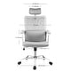 preview thumbnail 37 of 40, Ergonomic Mesh Executive Chair Home Office Chair with Lumbar Support, Headrest