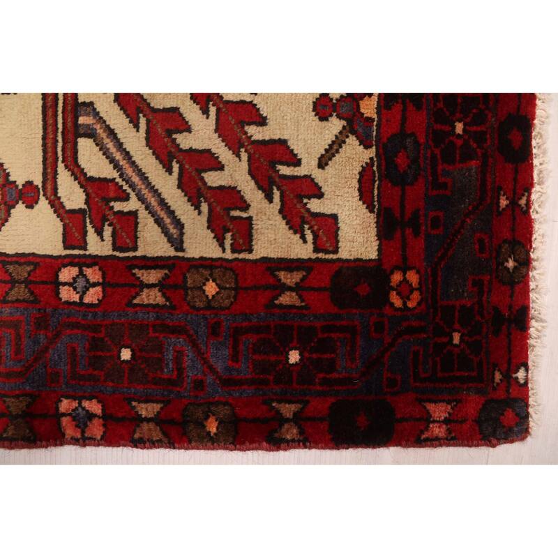 ECARPETGALLERY Hand-knotted Andelz Red Wool Rug - 5'3 x 6'9