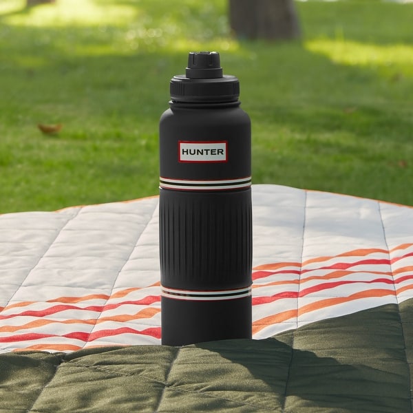 slide 2 of 8, Hunter GoGrip Hydration Stainless Steel Tumbler with Carry Handle 40 oz - Black